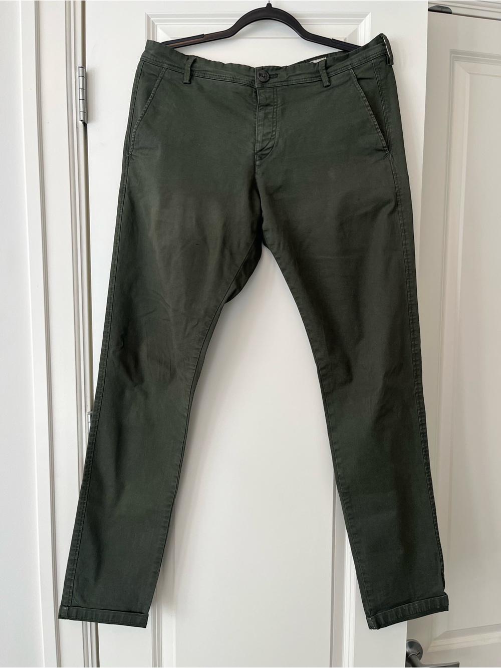 Selected homme - Men's Slim Chino Pants - Olive Green
